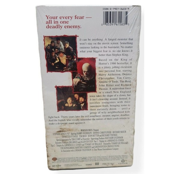 Stephen King's: IT VHS Harry Anderson, John Ritter. Brand NEW. Rare. Horror NR - Picture 2 of 3